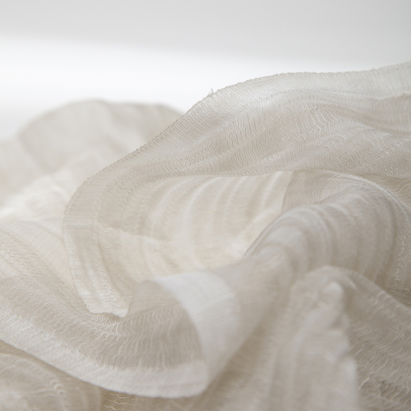 Női Maito organza-stílusú sál, nyári könnyű, napvédelem, művészi vintage sál, 205×75 cm, poliészter
