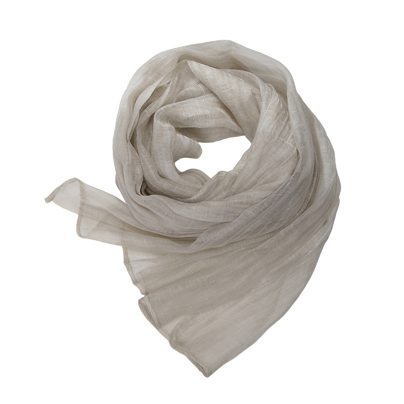 Női Maito organza-stílusú sál, nyári könnyű, napvédelem, művészi vintage sál, 205×75 cm, poliészter