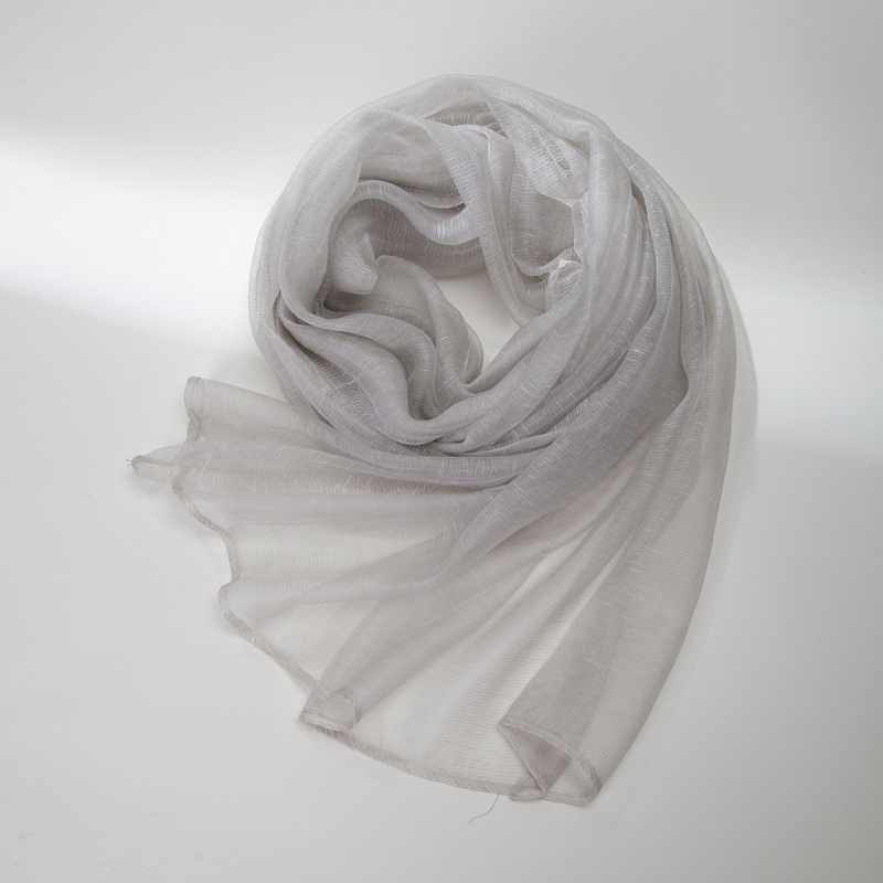 Női Maito organza-stílusú sál, nyári könnyű, napvédelem, művészi vintage sál, 205×75 cm, poliészter