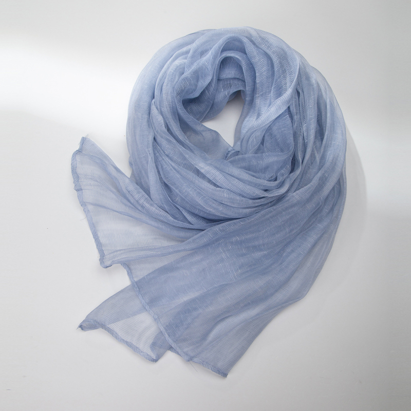 Női Maito organza-stílusú sál, nyári könnyű, napvédelem, művészi vintage sál, 205×75 cm, poliészter