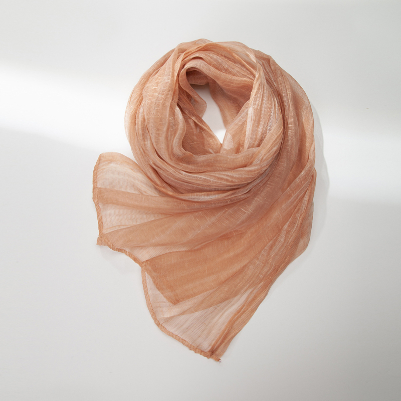 Női Maito organza-stílusú sál, nyári könnyű, napvédelem, művészi vintage sál, 205×75 cm, poliészter