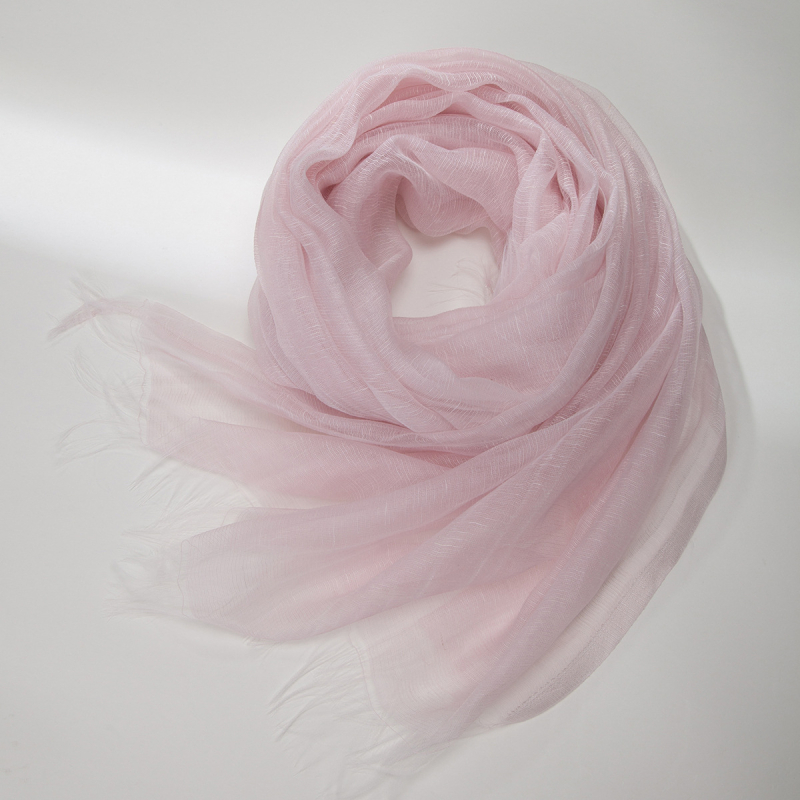 Női Maito organza-stílusú sál, nyári könnyű, napvédelem, művészi vintage sál, 205×75 cm, poliészter
