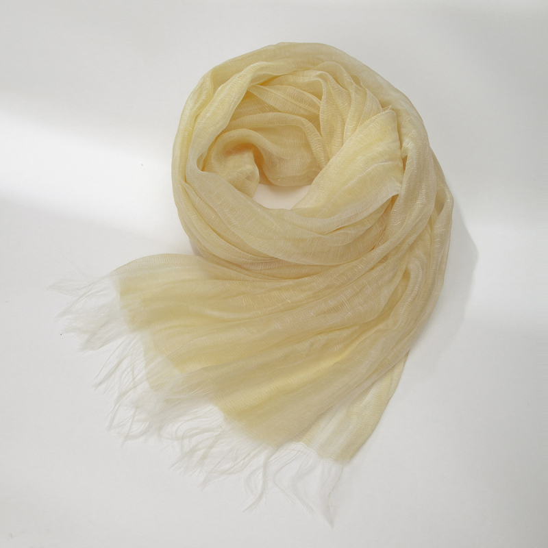 Női Maito organza-stílusú sál, nyári könnyű, napvédelem, művészi vintage sál, 205×75 cm, poliészter