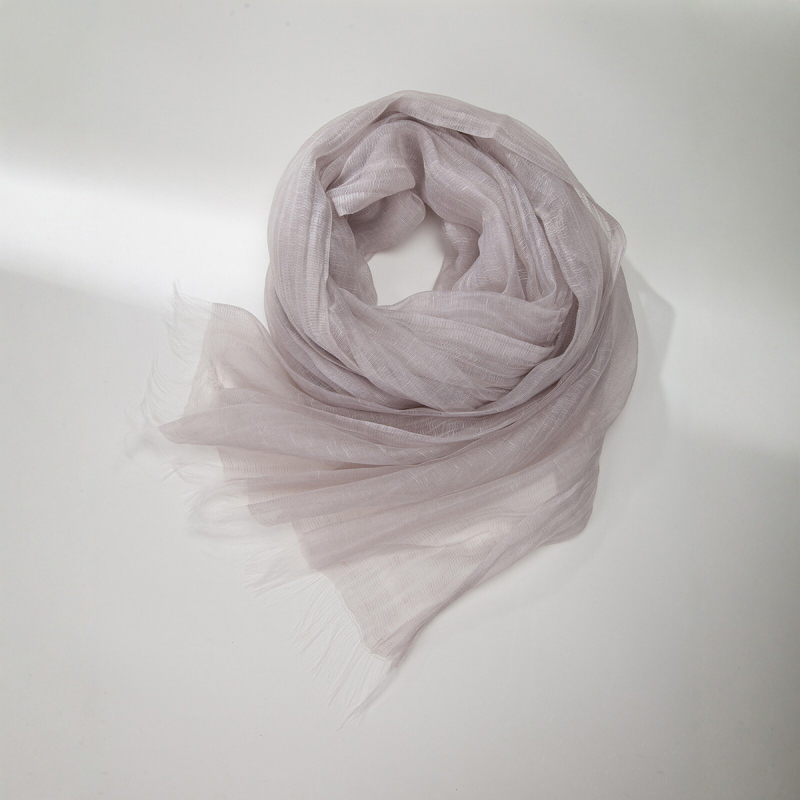 Női Maito organza-stílusú sál, nyári könnyű, napvédelem, művészi vintage sál, 205×75 cm, poliészter