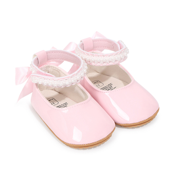 Tavaszi–ősz babákhoz puha gumitalpú tanulócipő lányoknak 0–3m, 3–6m, 6–12m, 12–36m, légáteresztő, hercegnő-stílus, tépőzár, alacsony szár