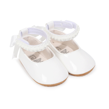 Tavaszi–ősz babákhoz puha gumitalpú tanulócipő lányoknak 0–3m, 3–6m, 6–12m, 12–36m, légáteresztő, hercegnő-stílus, tépőzár, alacsony szár