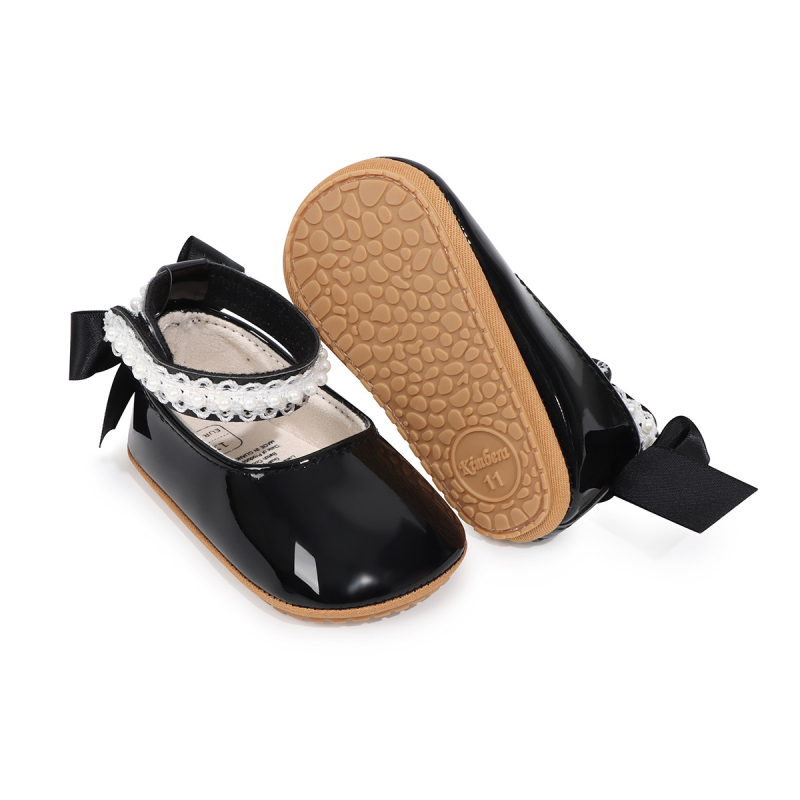 Tavaszi–ősz babákhoz puha gumitalpú tanulócipő lányoknak 0–3m, 3–6m, 6–12m, 12–36m, légáteresztő, hercegnő-stílus, tépőzár, alacsony szár