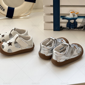 Uniszex gyerek nyári szandál, légáteresztő, puha talp, Velcro, Méret 18–30, 12–36 hónap