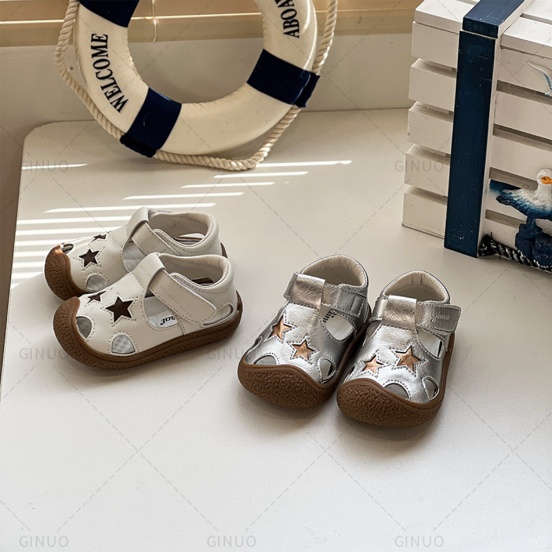 Uniszex gyerek nyári szandál, légáteresztő, puha talp, Velcro, Méret 18–30, 12–36 hónap