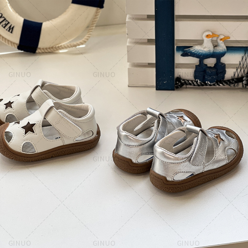 Uniszex gyerek nyári szandál, légáteresztő, puha talp, Velcro, Méret 18–30, 12–36 hónap