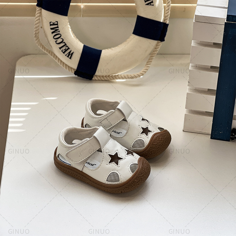 Uniszex gyerek nyári szandál, légáteresztő, puha talp, Velcro, Méret 18–30, 12–36 hónap