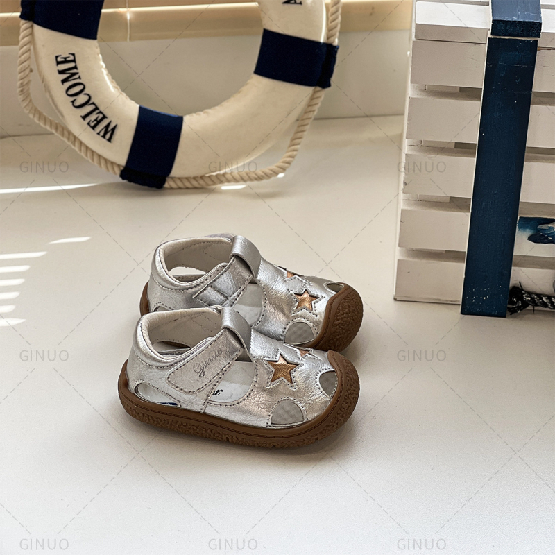 Uniszex gyerek nyári szandál, légáteresztő, puha talp, Velcro, Méret 18–30, 12–36 hónap