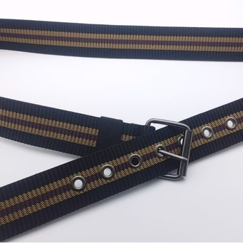 Vászon csíkos öv tűkapcsos csattal, kültéri nylon szövött öv férfiaknak, sokoldalú