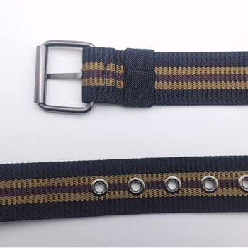 Vászon csíkos öv tűkapcsos csattal, kültéri nylon szövött öv férfiaknak, sokoldalú