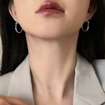 Koreai stílusú minimalist spirál fülbevalók nőknek, sokoldalú és magas minőségű