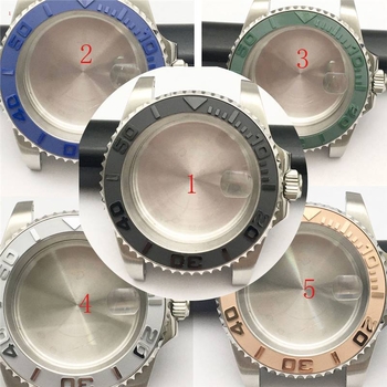 Crno-zelena kutija kućišta za mehanički sat s dodacima u stilu Submariner, kompatibilna s 8215, 8200, 2813