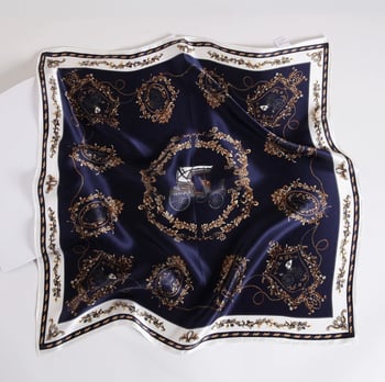 French Carriage Mulberry Silk négyszögletű sál, 53x53 cm, férfiak számára sokoldalú nyak- és vállsál, luxus ajándék