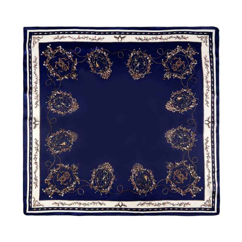 French Carriage Mulberry Silk négyszögletű sál, 53x53 cm, férfiak számára sokoldalú nyak- és vállsál, luxus ajándék