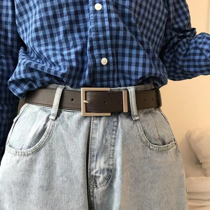 Női öv Trendy – 2-4 cm széles, műbőr, tűcsattal, Hong Kong-stílus, elegáns és sokoldalú