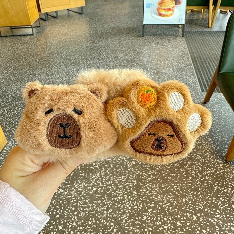 Puha capybara fejpánt – aranyos hercegnő-stílusú hajdísz nőknek