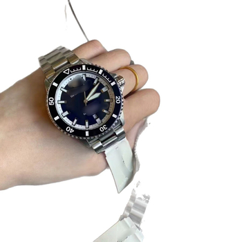 Ceas bărbătesc din seria Green Water Ghost, mecanic, rezistent la apă 50 m, cadran luminos, calendar, carcasă 42,5 mm, brățară din oțel inoxidabil