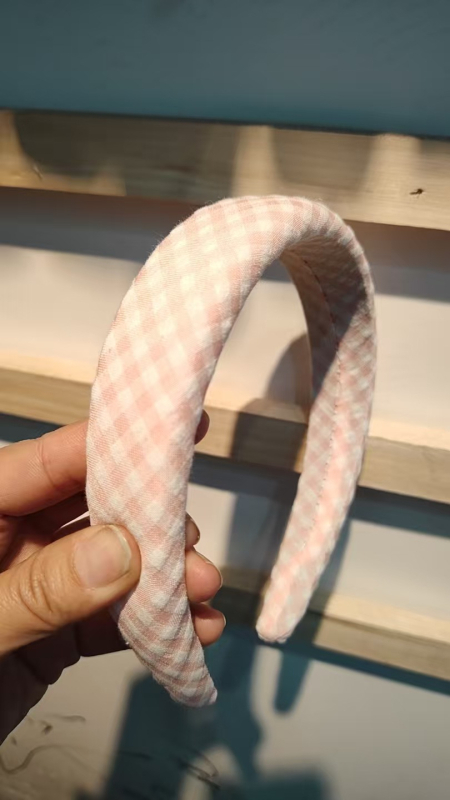 Akadémikus stílusú hajpánt klasszikus kockás mintával, koreai ihletésű mindennapi hajkiegészítő