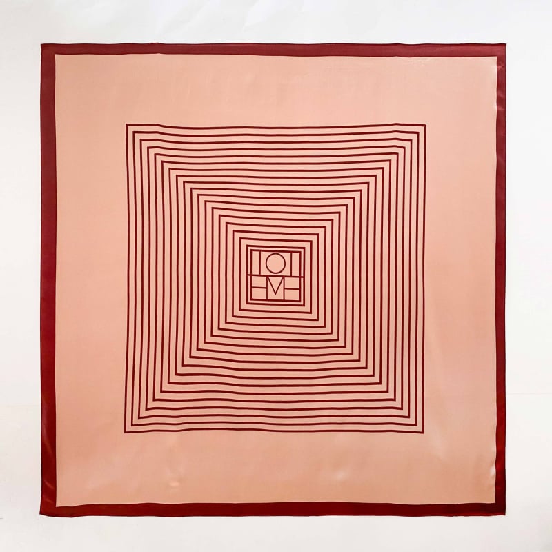 Koreai stílusú szatén sál, mintás, női négyzet alakú sál 90×90 cm