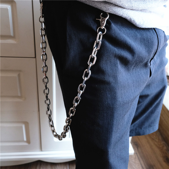 Lanț metalic talie pentru stil hip-hop/disco, lanț subțire pentru pantaloni, unisex