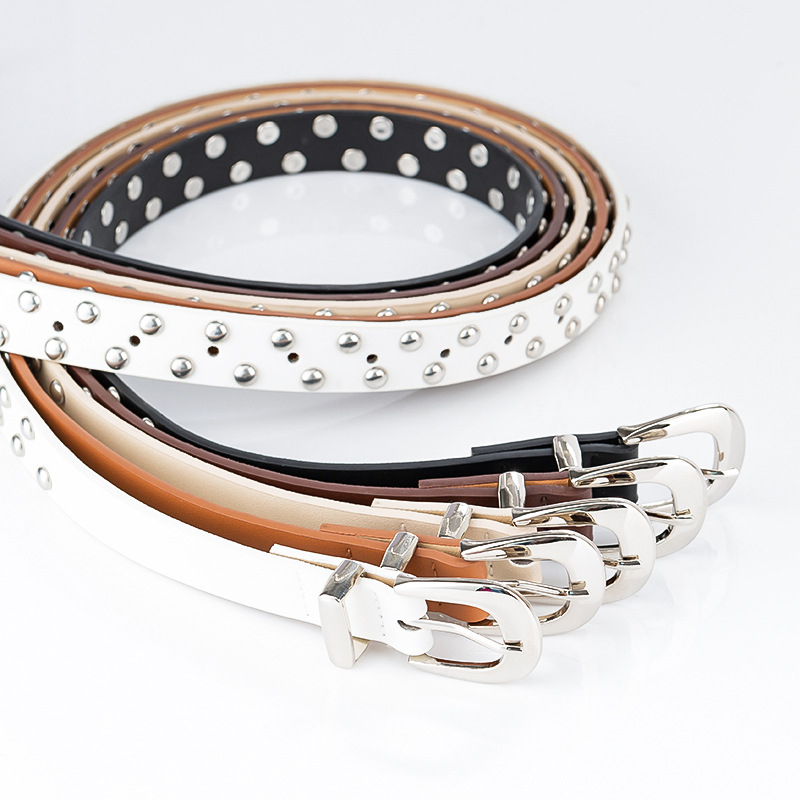 Curea pentru femei din PU leather cu cataramă argintie, casuală și versatilă, accesoriu pentru talie potrivit pentru costume și blugi, stil coreean