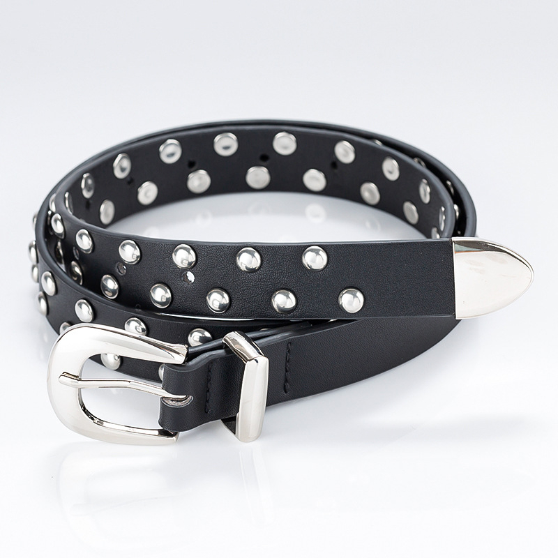 Curea pentru femei din PU leather cu cataramă argintie, casuală și versatilă, accesoriu pentru talie potrivit pentru costume și blugi, stil coreean