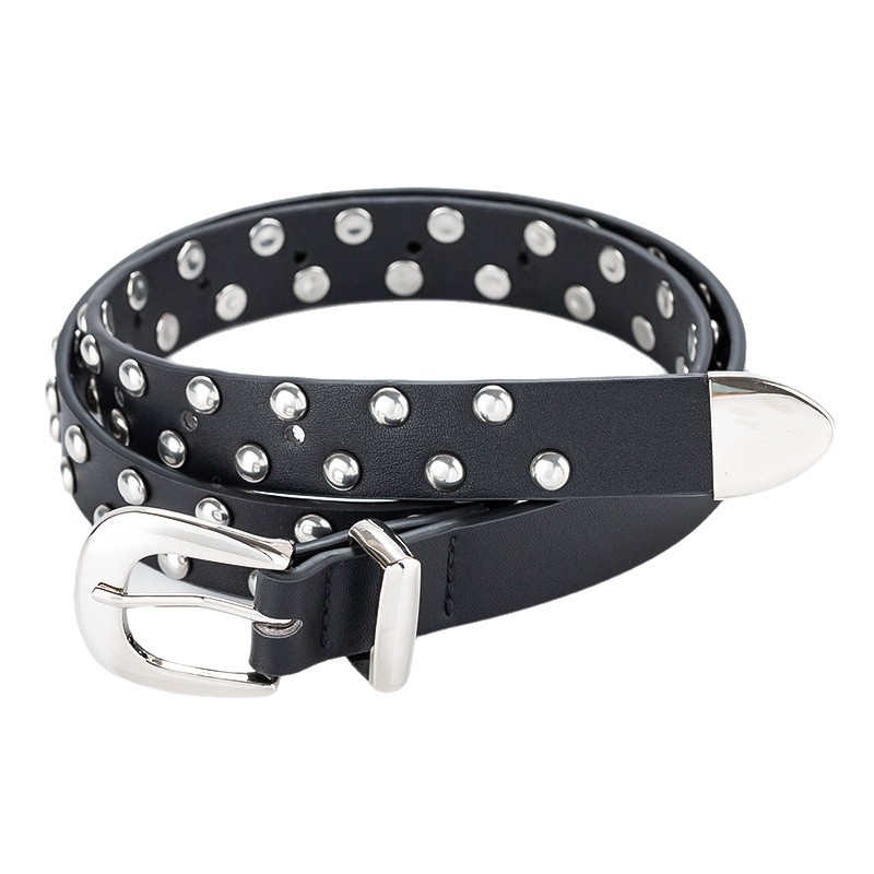 Curea pentru femei din PU leather cu cataramă argintie, casuală și versatilă, accesoriu pentru talie potrivit pentru costume și blugi, stil coreean