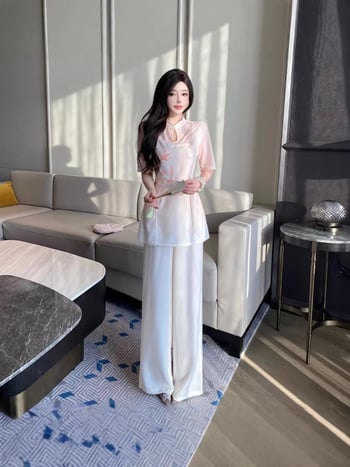 Qipao κινεζικού στυλ για μικρόσωμες γυναίκες, κλασικός ρουχισμός τεχνίτη μασάζ ποδιών, σετ περιποίησης ποδιών και καθαρισμού αυτιών