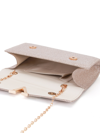 Prom Queen poliészter clutch nőknek — esti és esküvői kézitáska keresztpánttal, hengeres alakú