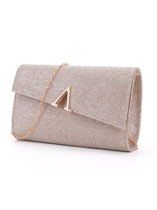 Prom Queen poliészter clutch nőknek — esti és esküvői kézitáska keresztpánttal, hengeres alakú