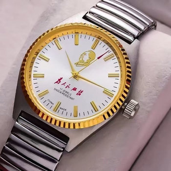 Ceas mecanic cu încărcare manuală, mișcare 7120, portret Mao, stil Shanghai vechi, cadran 36 mm, carcasă și brățară din oțel inoxidabil, rezistență la apă 10 m