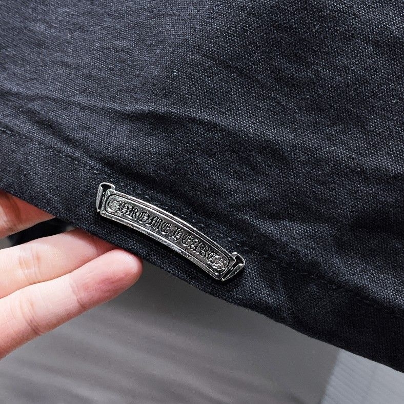 Jachetă de denim Klorin, unisex, croi lejer, patch din piele în formă de cruce, stil versatil – model nou greu