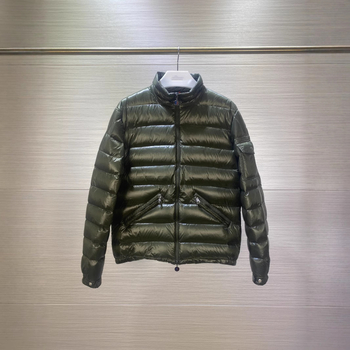 Jachetă ușoară cu puf pentru bărbați, marca M, jachetă scurtă stil motocicletă, cu guler înalt, casual și elegant.
