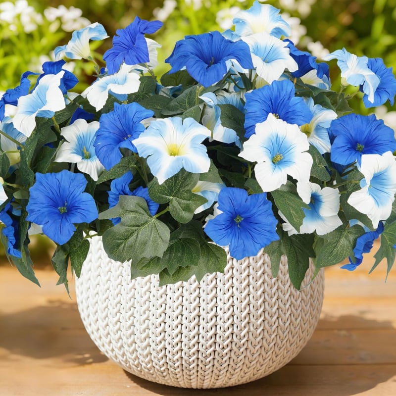 Τεχνητό λουλούδι Morning Glory με 7 κλάδους για εξωτερική βεράντα κήπου διακόσμηση