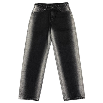 Férfi farmer amerikai stílusban, laza szabás, mosott, plusz méret, vintage egyenes szabású nadrág