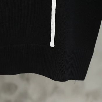 2025 nyári vékony kötött rövid ujjú férfi póló galléval, slim fit