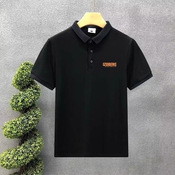 Japán stílusú retro nyári férfi polo ing, laza szabású, rövid ujjú, gallér polo