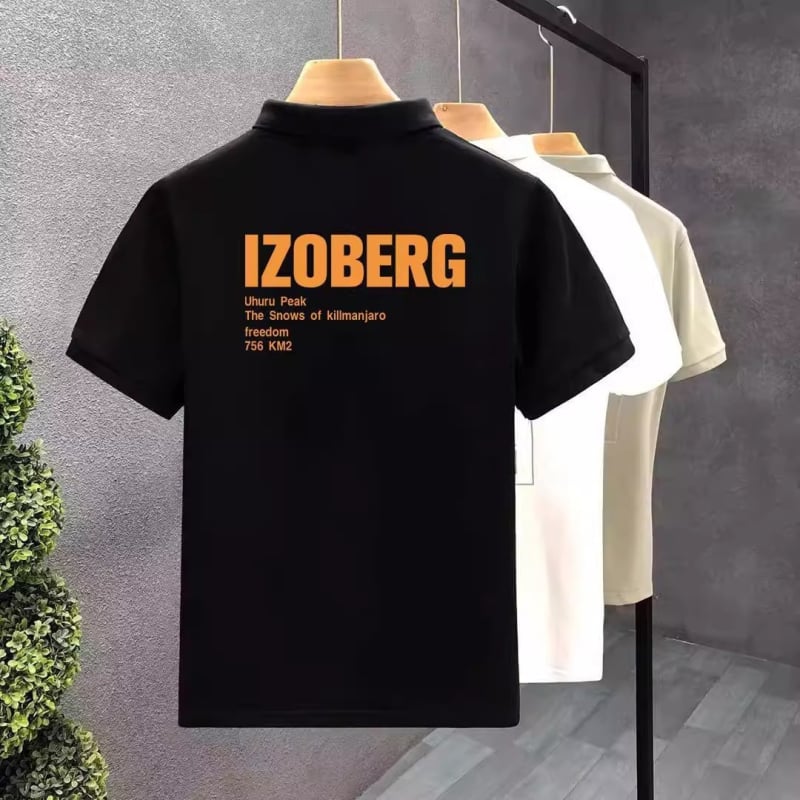 Japán stílusú retro nyári férfi polo ing, laza szabású, rövid ujjú, gallér polo