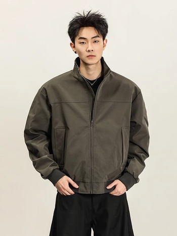 Jachetă unisex American Coach, cu protecții triple, guler înalt, stil retro pentru lucru în aer liber, toamnă–iarna