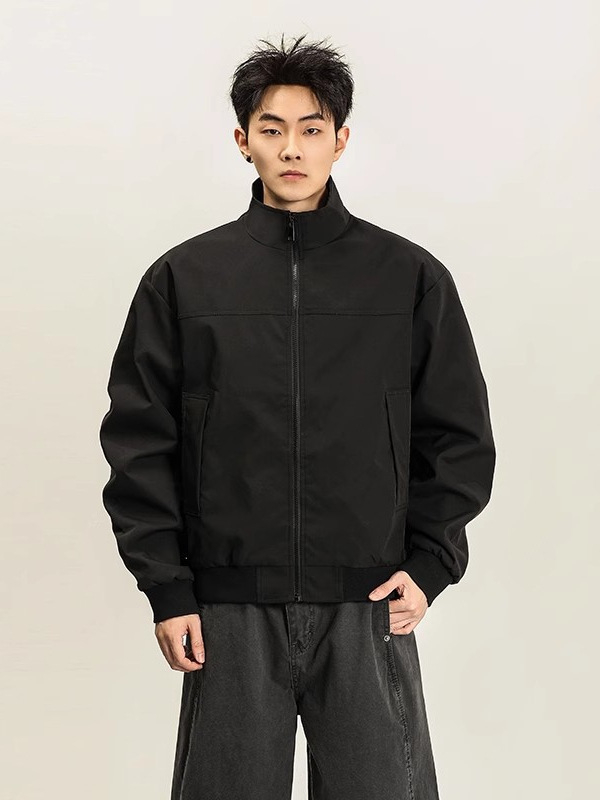 Jachetă unisex American Coach, cu protecții triple, guler înalt, stil retro pentru lucru în aer liber, toamnă–iarna