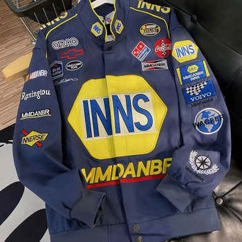 Férfi őszi motoros stílusú streetwear baseball dzseki