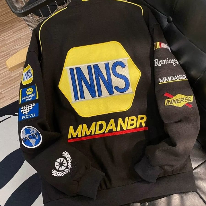 Férfi őszi motoros stílusú streetwear baseball dzseki