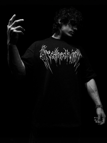 Breathedivinity férfi pamut rövid ujjú póló edzésre és hétköznapi viseletre, Skeleton Demon mintával