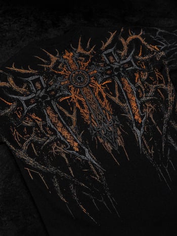 Breathedivinity férfi pamut rövid ujjú póló edzésre és hétköznapi viseletre, Skeleton Demon mintával