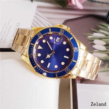 Ceas mecanic pentru bărbați, stil business, din oțel inoxidabil, 41 mm diametru cadran, rezistență la apă 100 m