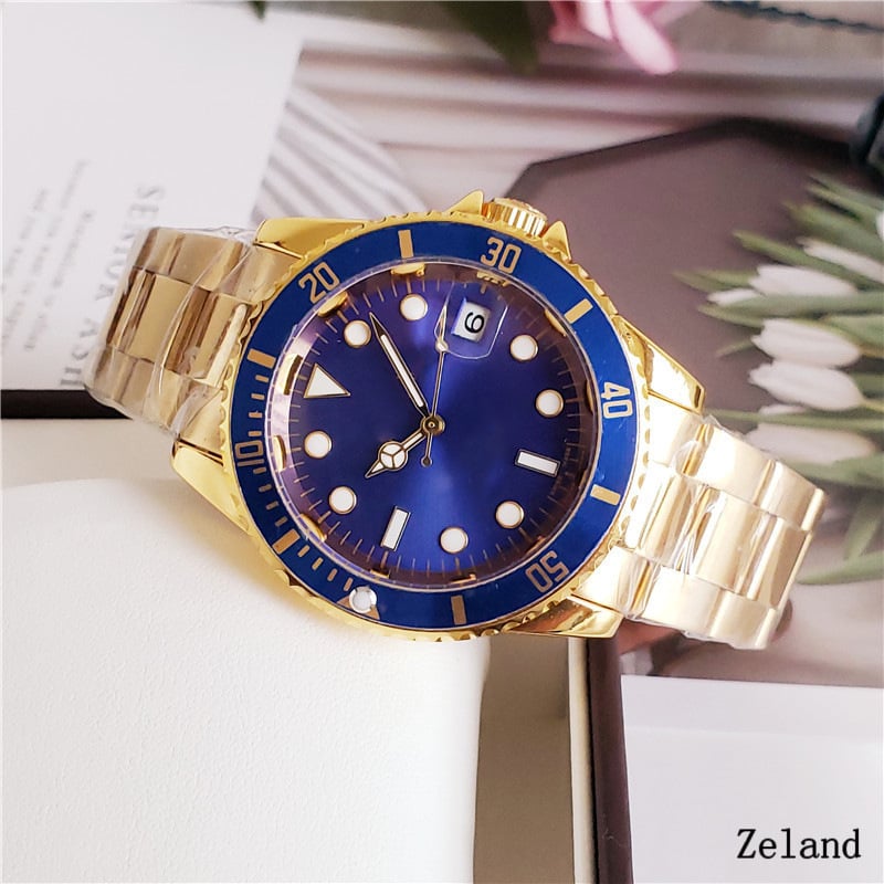 Ceas mecanic pentru bărbați, stil business, din oțel inoxidabil, 41 mm diametru cadran, rezistență la apă 100 m
